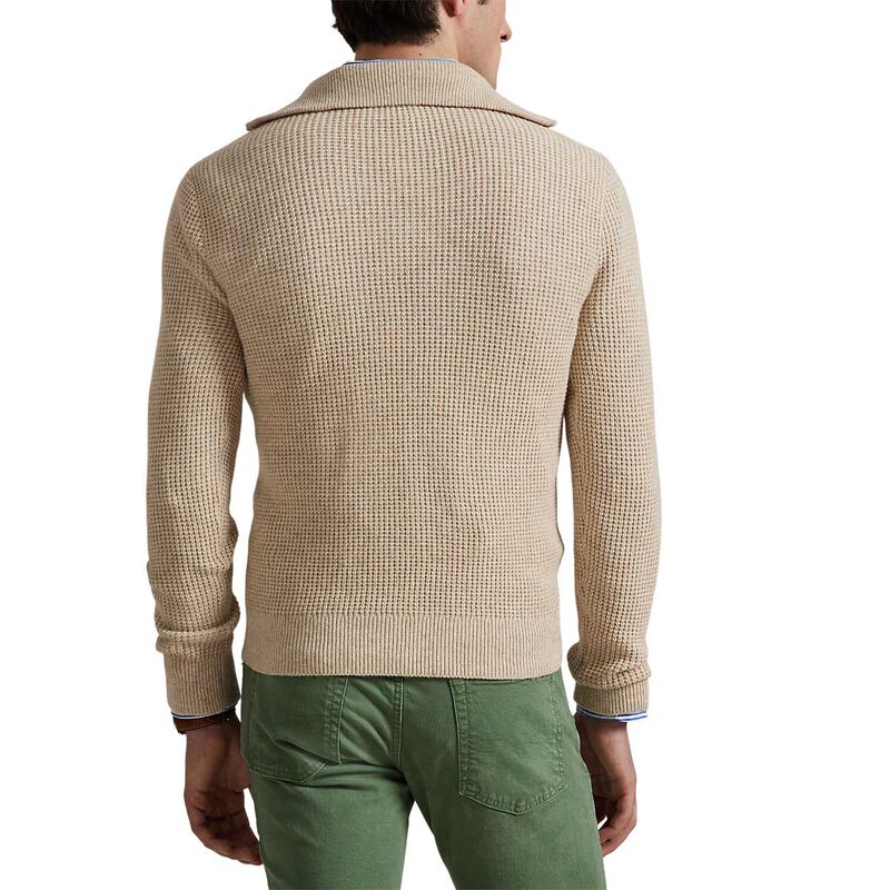 Polo Ralph Lauren Waffle Wool-Cotton Quarter-Zip Sweater image number 1